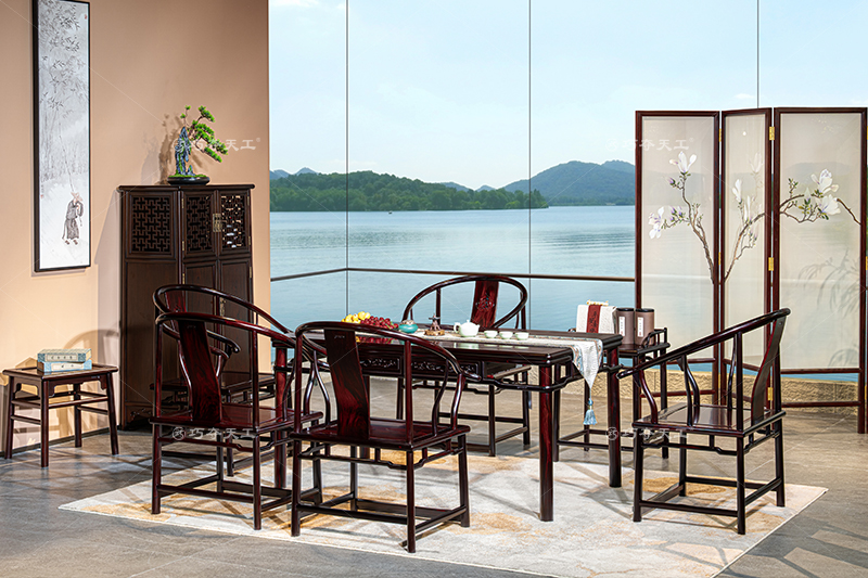 明式圓包圓茶臺(tái)